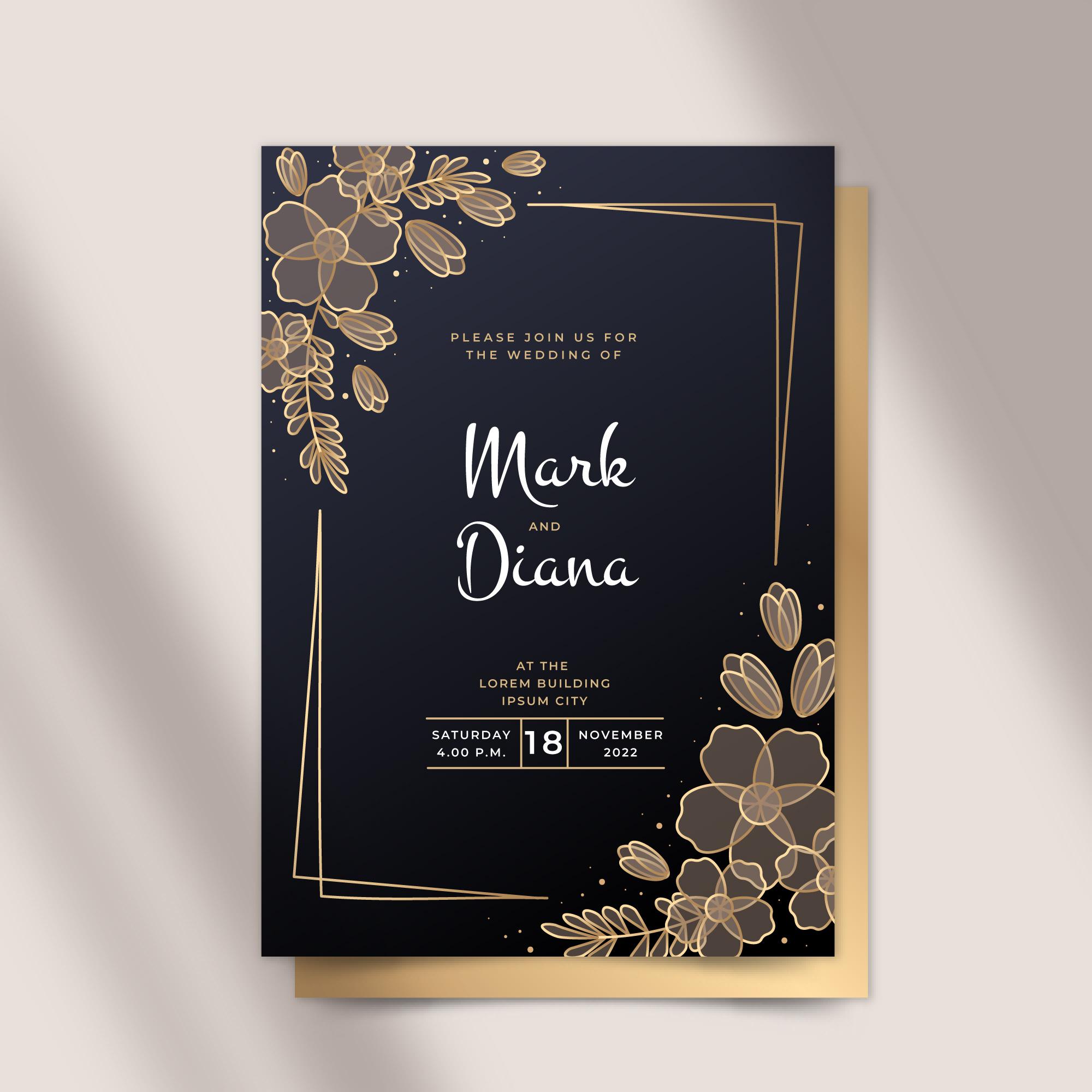 A01119 – DeHall Wedding Card Order